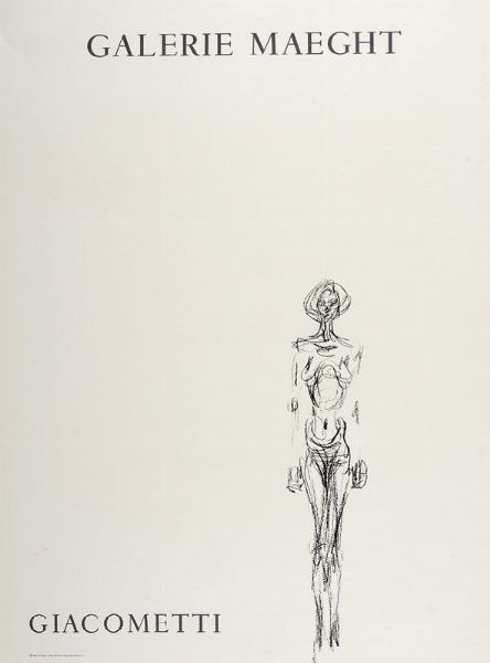 Alberto Giacometti : Galerie Maeght. Giacometti.  - Asta Libri, autografi e manoscritti - Associazione Nazionale - Case d'Asta italiane