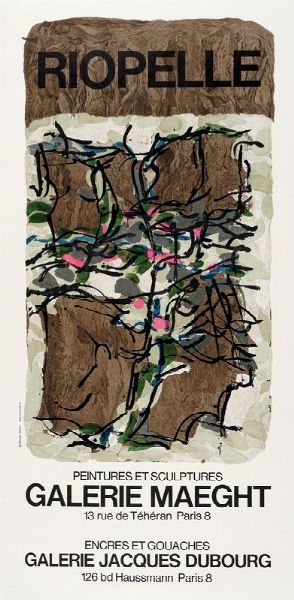 Paul Rebeyrolle : Lotto composto di 3 manifesti.  - Asta Libri, autografi e manoscritti - Associazione Nazionale - Case d'Asta italiane