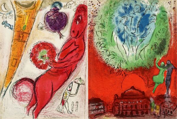 Marc Chagall : Derriere Le Miroir. Nn. 66-68: Marc Chagall.  - Asta Libri, autografi e manoscritti - Associazione Nazionale - Case d'Asta italiane
