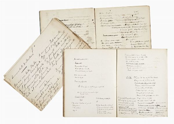 ANASTASIO BUONSENSO : Raccolta di poesie autografe edite e inedite.  - Asta Libri, autografi e manoscritti - Associazione Nazionale - Case d'Asta italiane