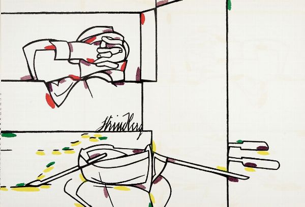 Valerio Adami : Derriere Le Miroir. N. 188: Adami.  - Asta Libri, autografi e manoscritti - Associazione Nazionale - Case d'Asta italiane