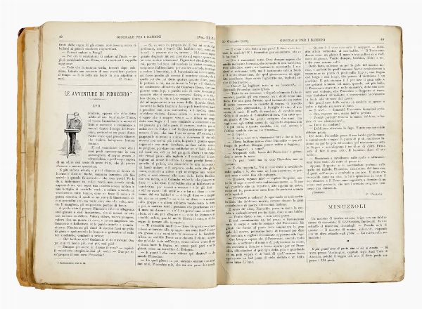 CARLO COLLODI : Giornale per i bambini.  - Asta Libri, autografi e manoscritti - Associazione Nazionale - Case d'Asta italiane