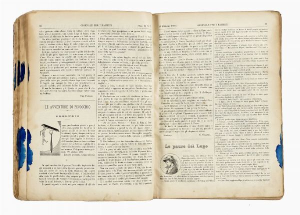 CARLO COLLODI : Giornale per i bambini.  - Asta Libri, autografi e manoscritti - Associazione Nazionale - Case d'Asta italiane