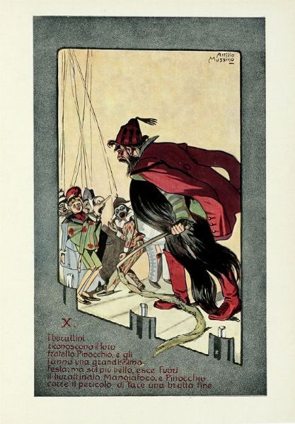 CARLO COLLODI : Le avventure di Pinocchio [...] disegni a colori di Attilio Mussino.  - Asta Libri, autografi e manoscritti - Associazione Nazionale - Case d'Asta italiane