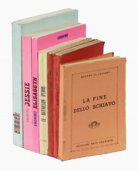 Lotto di 41 opere di letteratura erotica.  - Asta Libri, autografi e manoscritti - Associazione Nazionale - Case d'Asta italiane