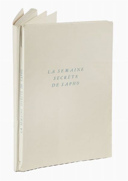 PASCAL PIA : La semaine secrte de Sapho illustre de huit gravures colories  la main.  - Asta Libri, autografi e manoscritti - Associazione Nazionale - Case d'Asta italiane