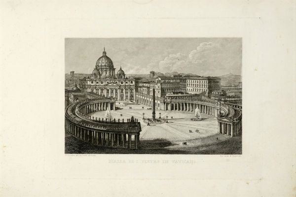 DOMENICO AMICI : Nuova raccolta delle vedute antiche e moderne di Roma disegnate dal vero e incise in rame.  - Asta Libri, autografi e manoscritti - Associazione Nazionale - Case d'Asta italiane