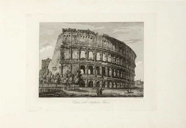 DOMENICO AMICI : Nuova raccolta delle vedute antiche e moderne di Roma disegnate dal vero e incise in rame.  - Asta Libri, autografi e manoscritti - Associazione Nazionale - Case d'Asta italiane