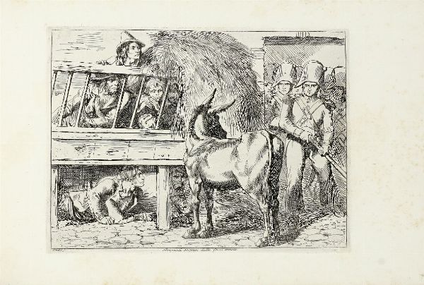 Bartolomeo Pinelli : Nuova raccolta di cinquanta costumi de' contorni di Roma compresi diversi fatti di briganti disegnati ed incisi all'acqua forte...  - Asta Libri, autografi e manoscritti - Associazione Nazionale - Case d'Asta italiane