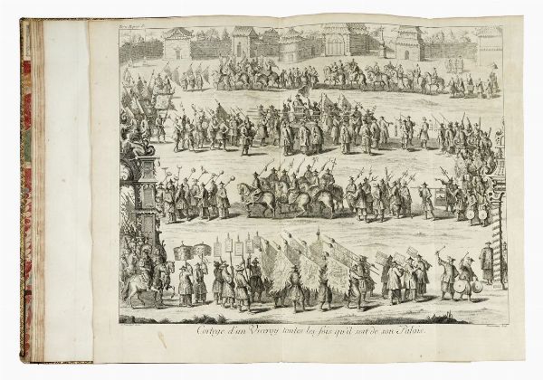 JEAN BAPTISTE DU HALDE : Description geographique historique, chronologique, politique, et physique de l'Empire de la Chine et de la Tartarie chinoise [...]. Tome premier (-quatrime).  - Asta Libri, autografi e manoscritti - Associazione Nazionale - Case d'Asta italiane