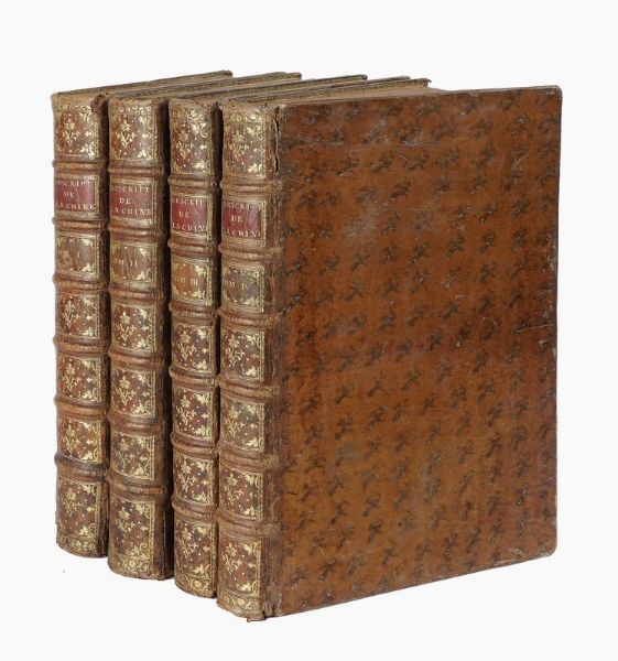 JEAN BAPTISTE DU HALDE : Description geographique historique, chronologique, politique, et physique de l'Empire de la Chine et de la Tartarie chinoise [...]. Tome premier (-quatrime).  - Asta Libri, autografi e manoscritti - Associazione Nazionale - Case d'Asta italiane