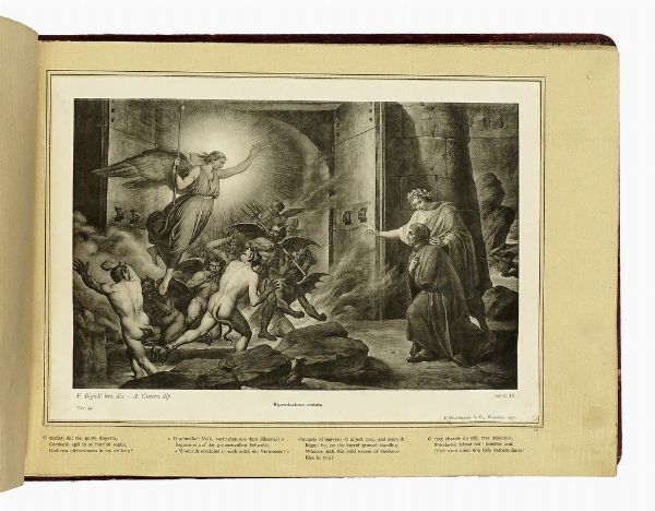 FILIPPO BIGIOLI : Galleria Dantesca riproduzione di 27 grandi quadri [...] dipinti a finto arazzo...  - Asta Libri, autografi e manoscritti - Associazione Nazionale - Case d'Asta italiane