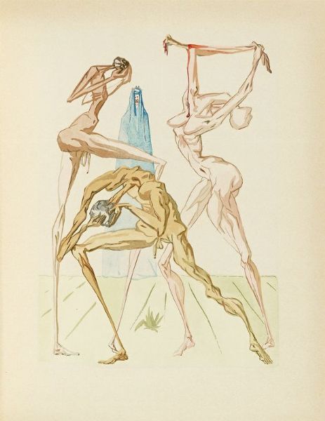 DANTE ALIGHIERI : La Divina Commedia. Illustrazioni di Dal�.  - Asta Libri, autografi e manoscritti - Associazione Nazionale - Case d'Asta italiane