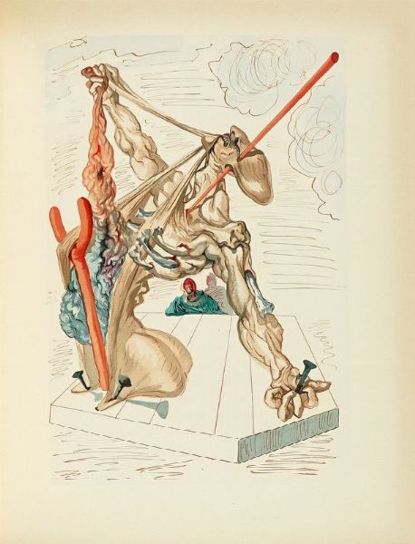 DANTE ALIGHIERI : La Divina Commedia. Illustrazioni di Dal�.  - Asta Libri, autografi e manoscritti - Associazione Nazionale - Case d'Asta italiane