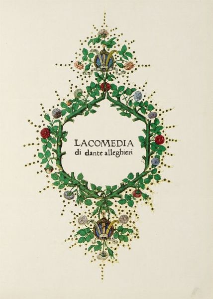 DANTE ALIGHIERI : La Comedia. Ristampa anastica della Prima Edizione di Foligno del 1472.  - Asta Libri, autografi e manoscritti - Associazione Nazionale - Case d'Asta italiane