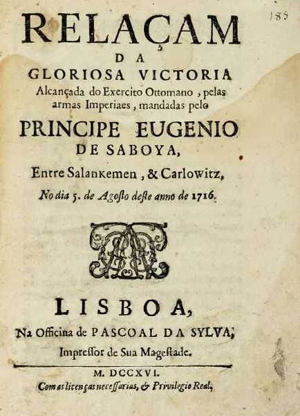 Lotto composto di tre placchette su battaglie svolte contro l'Impero Ottomano nel XVIII secolo.  - Asta Libri, autografi e manoscritti - Associazione Nazionale - Case d'Asta italiane