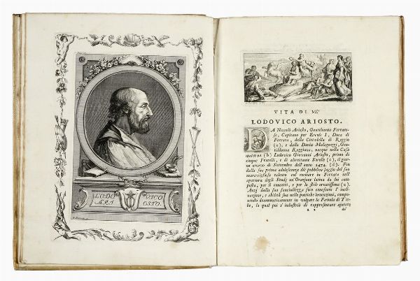 Ludovico Ariosto : Orlando furioso. Tomo I (-IV).  - Asta Libri, autografi e manoscritti - Associazione Nazionale - Case d'Asta italiane