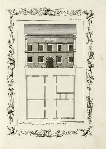 Ludovico Ariosto : Orlando furioso. Tomo I (-IV).  - Asta Libri, autografi e manoscritti - Associazione Nazionale - Case d'Asta italiane