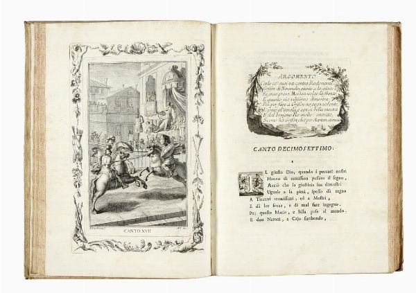 Ludovico Ariosto : Orlando furioso. Tomo I (-IV).  - Asta Libri, autografi e manoscritti - Associazione Nazionale - Case d'Asta italiane