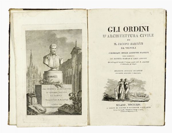 GIACOMO BAROZZI (DETTO IL VIGNOLA) : Gli ordini d'architettura civile.  - Asta Libri, autografi e manoscritti - Associazione Nazionale - Case d'Asta italiane
