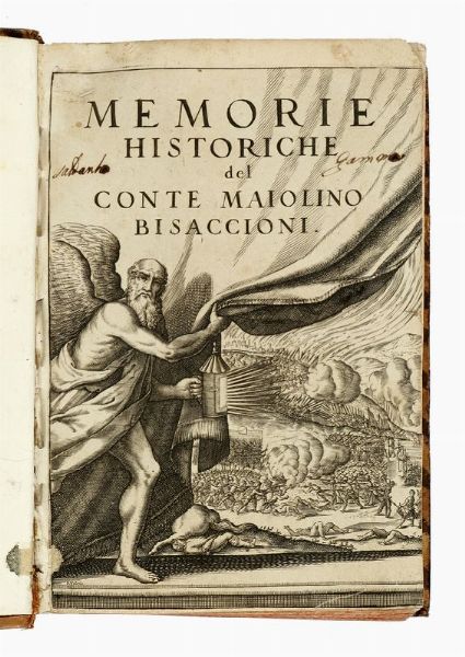 MAIOLINO BISACCIONI : Memorie historiche dalla mossa d'armi di Gustavo Adolfo re di Svetia in Germania l'anno 1630.  - Asta Libri, autografi e manoscritti - Associazione Nazionale - Case d'Asta italiane
