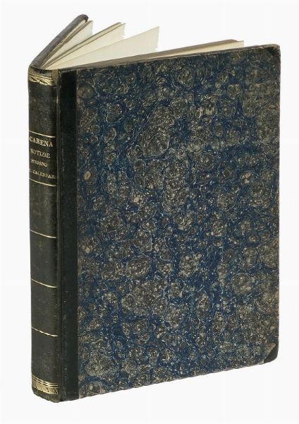 GIACINTO CARENA : Notizie compendiate elementari intorno al calendario sia civile sia ecclesiastico.  - Asta Libri, autografi e manoscritti - Associazione Nazionale - Case d'Asta italiane