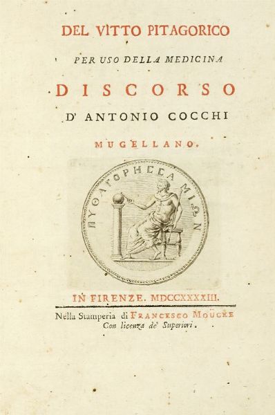 GIOVANNI PIETRO FUSANACCI : Dizionario compendioso di sanit che contiene l'esatta descrizione delle umane malattie... Tomo primo (-terzo). Supplemento al dizionario di sanit.  - Asta Libri, autografi e manoscritti - Associazione Nazionale - Case d'Asta italiane