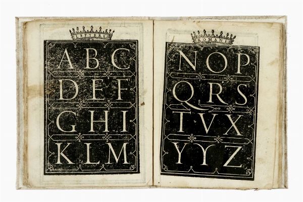 GIOVANNI BATTISTA PALATINO : Compendio del gran volume de l'arte del bene et leggiadramente scrivere tutte le sorti di lettere et caratteri.  - Asta Libri, autografi e manoscritti - Associazione Nazionale - Case d'Asta italiane