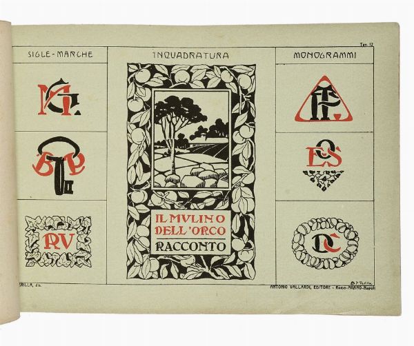 FRANCESCO PERILLA : [Caratteri e Fregi Moderni. Con Esempi di Applicazioni Artistiche e Industriali.]  - Asta Libri, autografi e manoscritti - Associazione Nazionale - Case d'Asta italiane