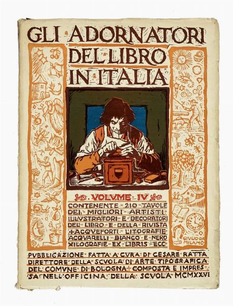 CESARE RATTA : Gli adornatori del libro in Italia... Vol I (IX).  - Asta Libri, autografi e manoscritti - Associazione Nazionale - Case d'Asta italiane