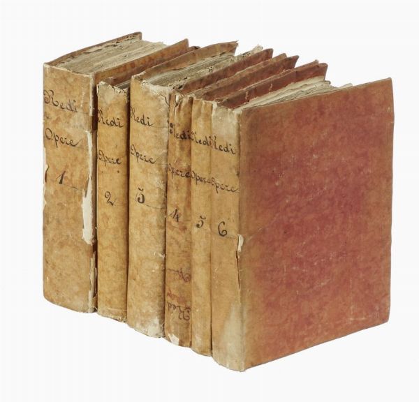 FRANCESCO REDI : Opere... Tomo primo (-settimo).  - Asta Libri, autografi e manoscritti - Associazione Nazionale - Case d'Asta italiane