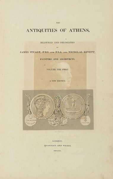 JAMES STUART : The Antiquities of Athens [...]. Volume the first (-fourth).  - Asta Libri, autografi e manoscritti - Associazione Nazionale - Case d'Asta italiane