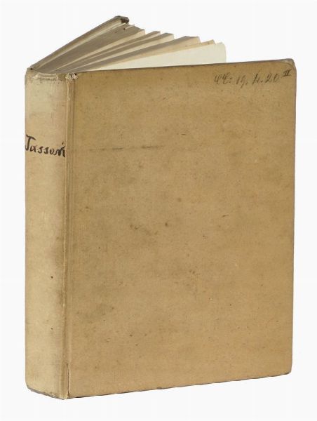 ALESSANDRO TASSONI : La secchia rapita. Poema eroicomico [...] colle dichiarazioni di Gaspare Salviani romano, s'aggiungono la prefazione, e le annotazioni di Giannandrea Barotti [...] e la vita del poeta composta da Lodovico Antonio Muratori...  - Asta Libri, autografi e manoscritti - Associazione Nazionale - Case d'Asta italiane