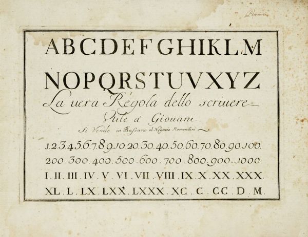 AGOSTINO TENSINI : La vera regola dello scrivere utile  giovani.  - Asta Libri, autografi e manoscritti - Associazione Nazionale - Case d'Asta italiane