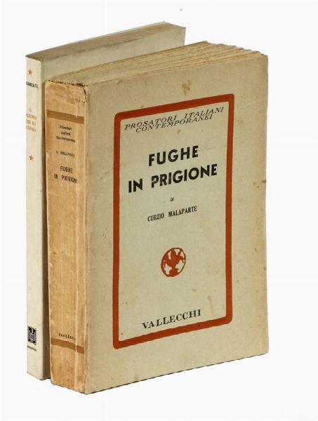 CURZIO MALAPARTE : Dedica autografa al gerarca Corrado Pavolini su libro di Malaparte Fughe in prigione.  - Asta Libri, autografi e manoscritti - Associazione Nazionale - Case d'Asta italiane