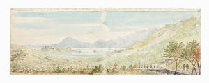 LORD WILLIAM PAGET : Sette acquerelli con vedute di Portoferraio e Portolongone e altri scorci dell'isola d'Elba dal taccuino di viaggio di William Paget.  - Asta Libri, autografi e manoscritti - Associazione Nazionale - Case d'Asta italiane