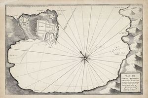 Jacques Ayrouard : Plan de Porto Ferraro / Plan de Porto Longon / Plan de la Rade des canelles?, Plan du Port de S.t pierre de campè, Plan  de l?isle Planè, Plan de la Rade de S.te marie chapelle et de la rade des Isles figaronne en corse.  - Asta Libri, autografi e manoscritti - Associazione Nazionale - Case d'Asta italiane