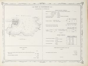 Album dei porti di I, II e III classe / illustrato dalle notizie nautiche e commerciali d'ogni porto e dalla statistica delle opere esistenti e di quelle eseguite nel decennio 1861 al 1870 / Regno d'Italia, Ministero dei Lavori pubblici.  - Asta Libri, autografi e manoscritti - Associazione Nazionale - Case d'Asta italiane
