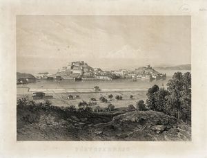 EUGNE CICRI : Tre tavole da  L?ILE D?ELBE, Album recueil sous la direction de M. le Prince  A. Dmidoff. Vues Pittoresques dessines d?aprs nature par Andr Durand.  - Asta Libri, autografi e manoscritti - Associazione Nazionale - Case d'Asta italiane