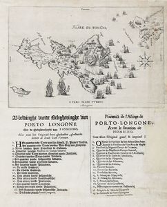 GUILLIAM (WILLEM) VERDUSSEN - Pourtrait de l'Assiege de Porto Longone  Avec le situation de Piombino.