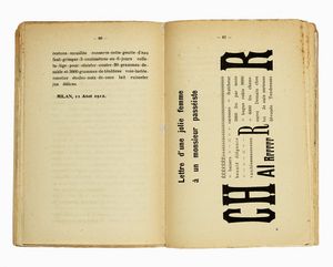 Filippo Tommaso Marinetti : Les mots en libert futuristes.  - Asta Libri, autografi e manoscritti - Associazione Nazionale - Case d'Asta italiane