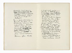 Filippo Tommaso Marinetti : Quarto d'ora di poesia della X Mas.  - Asta Libri, autografi e manoscritti - Associazione Nazionale - Case d'Asta italiane