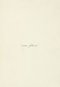 Luciano Bartolini - Come feticcio.