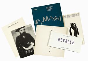 BEPPE DEVALLE : Raccolta di 17 opuscoli, cataloghi di mostre e opere su Beppe Devalle, Giuliano Della Casa e altri.  - Asta Libri, autografi e manoscritti - Associazione Nazionale - Case d'Asta italiane