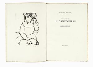 Francesco Petrarca - Venti sonetti da Il canzoniere. Con quattro acqueforti di Domenico Cantatore.