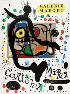 Joan Mir : Lotto composto di 4 manifesti di Mir.  - Asta Libri, autografi e manoscritti - Associazione Nazionale - Case d'Asta italiane