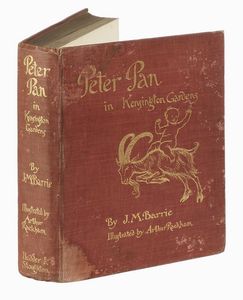 JAMES MATTHEW BARRIE : Peter Pan in Kensington Gardens [...] with drawings by Arthur Rackham. Second edition.  - Asta Libri, autografi e manoscritti - Associazione Nazionale - Case d'Asta italiane