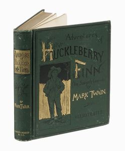 MARK TWAIN : Adventures of Huckleberry Finn (Tom Sawyer's Comrade).  - Asta Libri, autografi e manoscritti - Associazione Nazionale - Case d'Asta italiane
