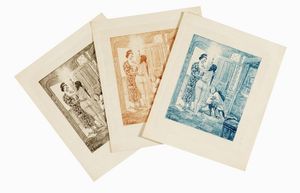 Les Cent Nouvelles nouvelles attribues au Roy Louis le Onzime. Illustrations de Malassis.  - Asta Libri, autografi e manoscritti - Associazione Nazionale - Case d'Asta italiane