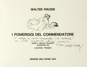 WALTER PIACESI - I pomeriggi del commendatore. Quattro capricci litografici...